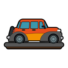 Retro car vehicle icon vector illustration graphic design