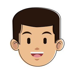 Man face cartoon vector illustration graphic design