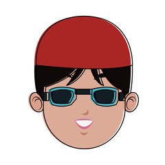 Man swimmer cartoon vector illustration graphic design