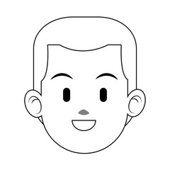 Man face cartoon vector illustration graphic design