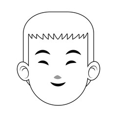 Man face cartoon vector illustration graphic design