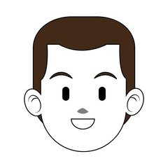 Man face cartoon vector illustration graphic design