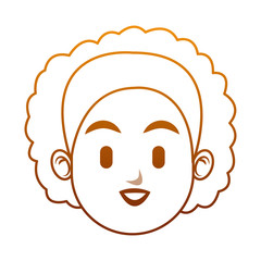Woman face cartoon vector illustration graphic design
