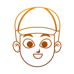 Man face cartoon vector illustration graphic design