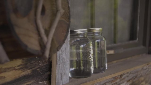 Jars of moonshine.