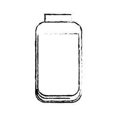 glass bottle cap product food vector illustration sketch design