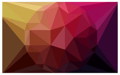 Dark Pink, Yellow vector Beautiful background with a large diamond.