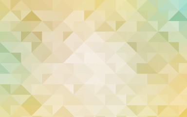 Light Green, Yellow vector abstract mosaic background.