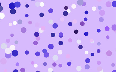 Light Pink, Blue vector abstract pattern with circles.