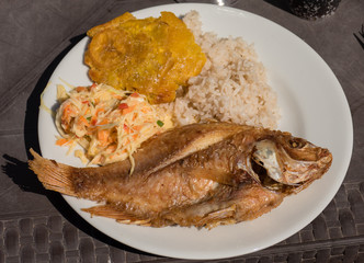 Lunch at Isla de Rosario, Colombia