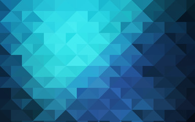 Dark BLUE vector triangle mosaic pattern.