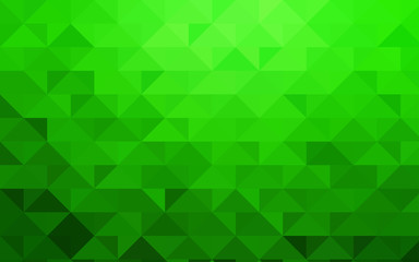 Fototapeta na wymiar Light Green vector polygon abstract pattern.