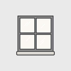 Illustration of office window icon