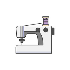 Illustration of sewing machine