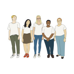 Fototapeta premium Illustration of variation people