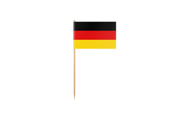 Tooth Pick With Country Flag On Whie With Clipping Path