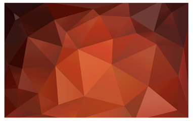 Light Orange vector abstract perspective background.