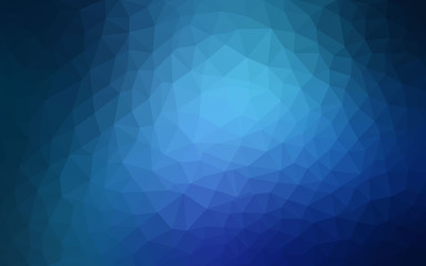 Light BLUE vector Lowpoly Background with copy-space. Used opacity mask.