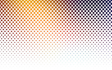 Dark Multicolor vector pattern of geometric circle shapes.