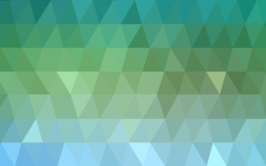 Fototapeta na wymiar Light Blue, Green vector Polygon Abstract Background. Polygonal Geometric Triangle.