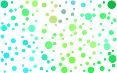 Light Blue, Green vector banner set of circles, spheres.
