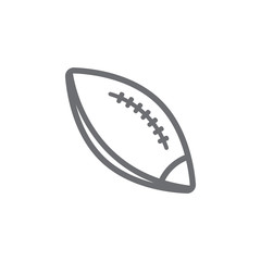 rugby ball icon. Simple element illustration. rugby ball symbol design template. Can be used for web and mobile