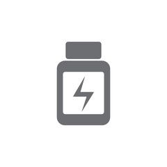 energy tablets icon. Simple element illustration. energy tablets symbol design template. Can be used for web and mobile