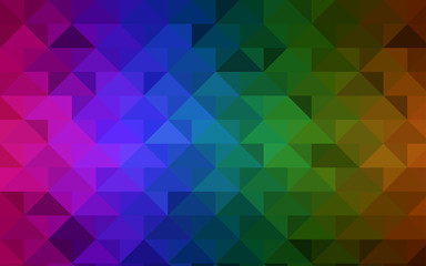 Dark Multicolor vector low poly template.