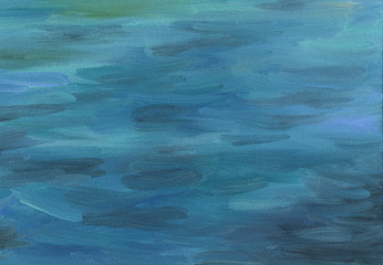 Big brushstrokes of oil painting texture. Sea waves