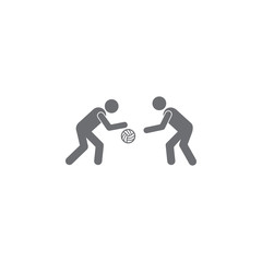 ball game icon. Simple element illustration. ball game symbol design template. Can be used for web and mobile