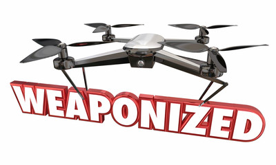 Weaponized Drone Attack War Modern Device 3d Illustration
