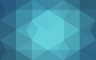 Obraz premium Light BLUE vector polygonal design pattern. Consist of gradient triangles in origami style.