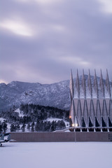 United States Air Force Academy Snowy Colorado