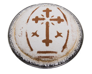 Coliva Plate with Cross
