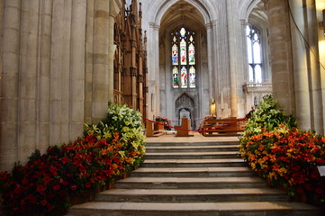 Winchester Cathedral with Flowers
