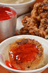 Rice tube pudding  - A Popular Taiwan food      