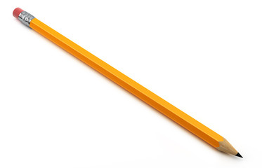 Yellow Pencils On White