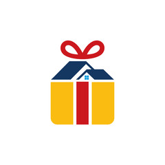 Roof Gift Logo Icon Design