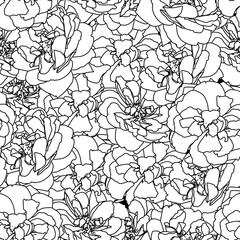 white Rose seamless pattern Vector