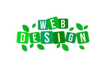 Fototapeta premium WEB DESIGN Colorful Vector Letter Alphabet Illustration Square Layout 