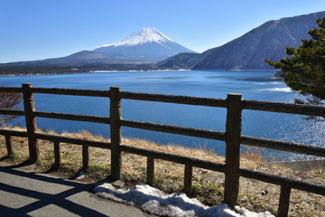 Mt.Fuji at Motosu Lake, Japans