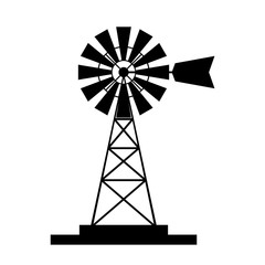 water pump windmill icon