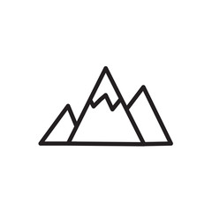  mountain icon Vector illustration, EPS10 .