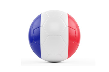 Soccer Ball On White With Clipping Path