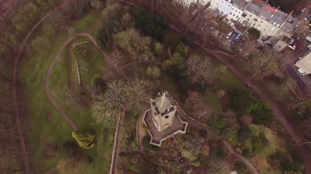 Cabot Tower & Brandon Hill Park, Aerial Drone Footage of Bristol City Landmark