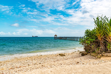 Zanzibar Coast Landscape in Tanzania. Zanzibar is a semi-autonomous region of Tanzania in East Africa.