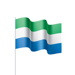 Sierra Leone flag, vector illustration