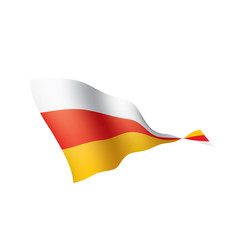 South Ossetia flag, vector illustration