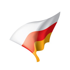 South Ossetia flag, vector illustration