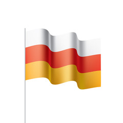 South Ossetia flag, vector illustration